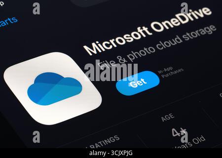 Microsoft OneDrive-App Stockfoto