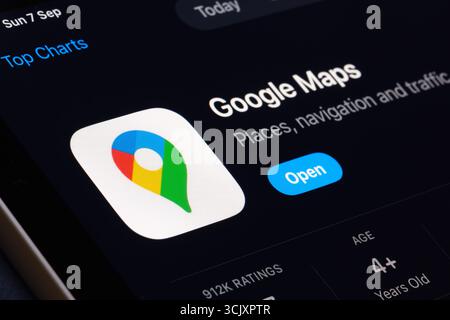 Google Maps Logo Stockfoto