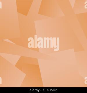 Orangefarbener trendiger abstrakter Hintergrund für Post in sozialen Medien. Geometrische Facetten, Formen und Dreiecke im minimalistischen Stil. Stock Vektor