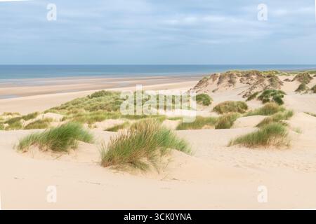 Sanddünen am Formby Point an der Sefton Coast, Merseyside, England. Stockfoto
