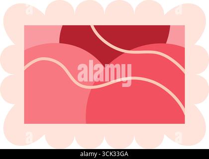 Stempelherz Liebe Valentine Stock Vektor