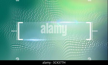 Modernes abstraktes digitales Design mit sanft fließenden Wellen und Lichtreflexionen Stockfoto