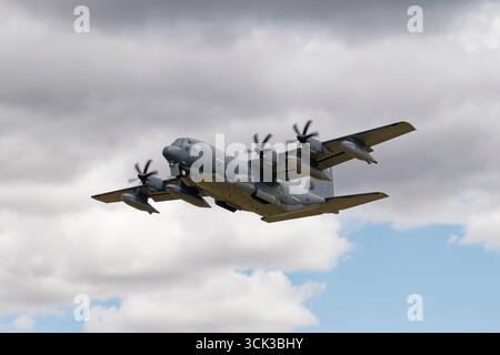 Lockheed MC-130J Commando II Military Transport der United States Air Force 67th Special Operations Squadron mit Sitz in der RAF Mildenhall in Großbritannien Stockfoto