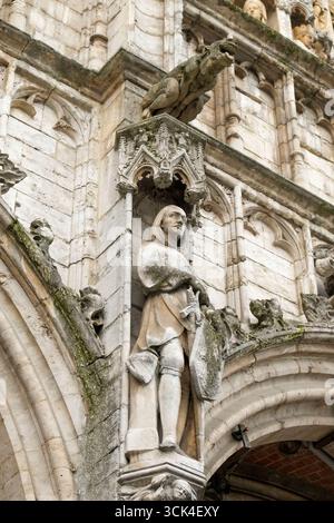 Ritter der Adelshäuser von Brüssel im Brüsseler Rathaus Stockfoto