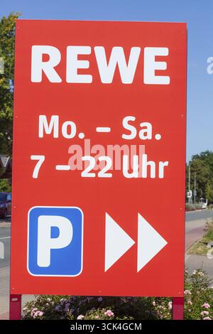 REWE Marken-Discount, Logo, Deutschland Stockfoto