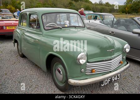 Hillman Minx 1949 Green, britische Oldtimer-Limousine Stockfoto