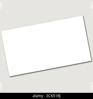 Eine leere weiße Leinwand, ideal für kreative Projekte oder Präsentationen. Stockfoto