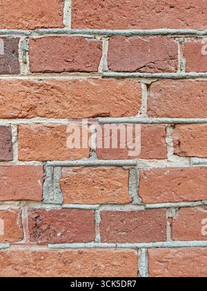 Old Red Brick Wall Hintergrund Textur Stockfoto