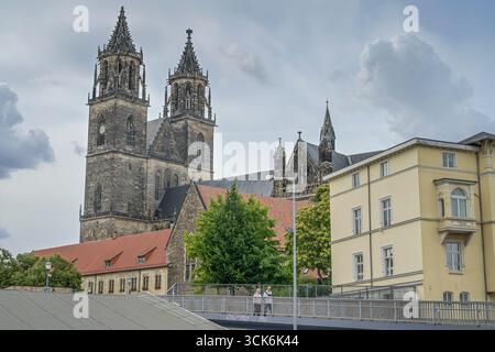 Dom, Magdeburg, Sachsen-Anhalt, Deutschland Stockfoto