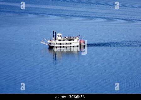 Radradfahrer Desert Princess Bootstouren auf Lake Mead in der Nähe von Boulder City, Nevada Stockfoto