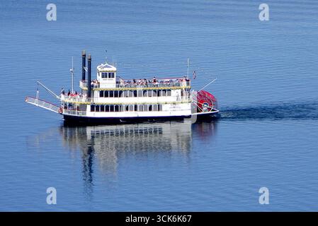 Radradfahrer Desert Princess Bootstouren auf Lake Mead in der Nähe von Boulder City, Nevada Stockfoto