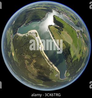 Fischauge, Nationalpark Diemelsee, Buchenwälder, UNESCO-Weltkulturerbe, Willingen (Hochland), Sauerland, Waldecker Land, Naturpark Diemelsee Stockfoto
