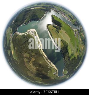 Fischauge, Nationalpark Diemelsee, Buchenwälder, UNESCO-Weltkulturerbe, Willingen (Hochland), Sauerland, Waldecker Land, Naturpark Diemelsee Stockfoto