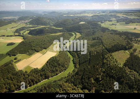 Nationalpark Diemelsee, Buchenwälder, UNESCO-Weltkulturerbe, Willingen (Hochland), Sauerland, Waldecker Land, Naturpark Diemelsee, Hessen, Stockfoto