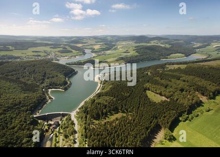 Nationalpark Diemelsee, Buchenwälder, UNESCO-Weltkulturerbe, Willingen (Hochland), Sauerland, Waldecker Land, Naturpark Diemelsee, Hessen, Stockfoto
