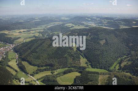 Nationalpark Diemelsee, Buchenwälder, UNESCO-Weltkulturerbe, Willingen (Hochland), Sauerland, Waldecker Land, Naturpark Diemelsee, Hessen, Stockfoto
