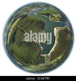 Fischauge, Nationalpark Diemelsee, Buchenwälder, UNESCO-Weltkulturerbe, Willingen (Hochland), Sauerland, Waldecker Land, Naturpark Diemelsee Stockfoto