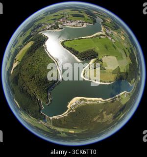 Fischauge, Nationalpark Diemelsee, Buchenwälder, UNESCO-Weltkulturerbe, Willingen (Hochland), Sauerland, Waldecker Land, Naturpark Diemelsee Stockfoto