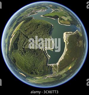 Fischauge, Nationalpark Diemelsee, Buchenwälder, UNESCO-Weltkulturerbe, Willingen (Hochland), Sauerland, Waldecker Land, Naturpark Diemelsee Stockfoto
