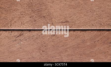 Eine Nahansicht des Holzfußbodens mit glatter, polierter Textur. Stockfoto