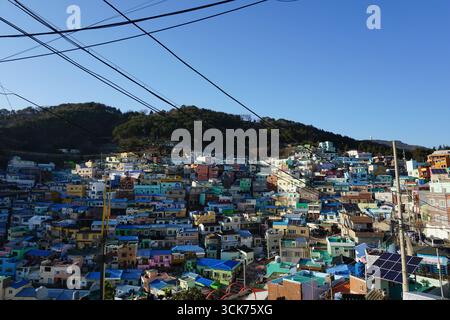 Busan, Südkorea: Gamcheon Culture Village Stockfoto