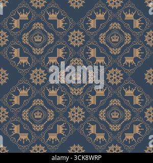 Nahtloses Muster mit normalem Stil Stock Vektor