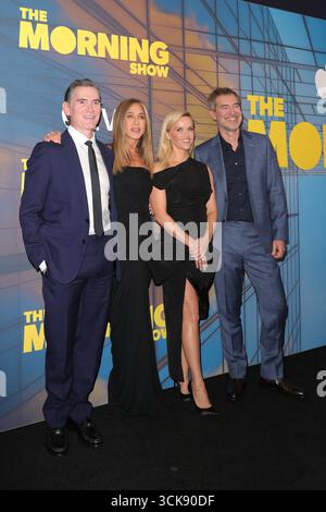 New York, Usa. September 2025. Billy Crudup, Jennifer Aniston, Reese Witherspoon und Mark Duplass nehmen am 9. September 2025 im Museum of Modern Art in New York City, USA, an der Premiere von The Morning Show teil. (Foto: Giada Papini Rampelotto/EuropaNewswire/NurPhoto) Credit: NurPhoto SRL/Alamy Live News Stockfoto