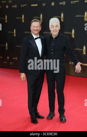 Michael Kessler und Michael Mittermeier bei der Verleihung vom Deutschen Fernsehpreis am 10.09.2025 in Köln Stockfoto