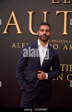 Madrid, Spanien. August 2025. Am 10. September 2025 nimmt er an der Premiere des Films El Cautivo unter der Regie von Alejandro Amenábar in der Cine Callao in Madrid Teil. Der Film mit Julio Peña Fernández, Alessandro Borghi, Miguel Rellán, Fernando Tejero, Luna Berroa, Luis Callejo, José Manuel Poga, Albert Salazar, Juanma Muniagurria, Jorge Asín, Mohamed Said und Walid Charaf erzählen die Geschichte von Miguel de Cervantes' Gefangenschaft in Algier im Jahr 1575. Der Film wird am 12. September in den spanischen Kinos veröffentlicht. Quelle: CORDON PRESS/Alamy Live News Stockfoto