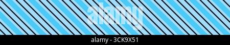 @Abstrakter Hintergrund mit blauem diagonalem Streifenmuster und Schwarz Stock Vektor