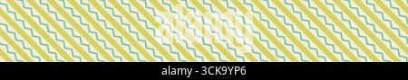 @Buntes Zickzack-Streifenmuster mit diagonalen Linien und Geometrien Stock Vektor