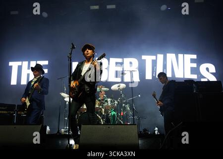 Barcelona, Spanien. Juli 2023. Die Libertines treten in Barcelona auf. Stockfoto