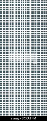 Modernes geometrisches Rastermuster mit sich schneidenden weißen Linien auf dunklem Hintergrund Stock Vektor