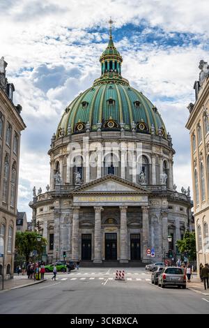 Frederik's Church, im Volksmund als Marble Church bekannt, befindet sich im Stadtteil Frederiksstaden in Kopenhagen, Dänemark, Nordeuropa Stockfoto