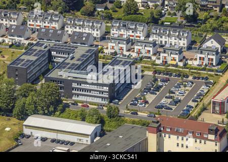 Luftbild, Verwaltungsstelle Jobcenter EN und Ausländerbehörde, Loh, Schwelm, Ruhrgebiet Nordrhein-Westfalen, Deutschland, Beschäftigung Stockfoto