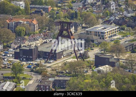 Luftaufnahme, Wendeturm Pluto Zeche 2/3/7, Wanne, Herne, Ruhrgebiet, Nordrhein-Westfalen, Deutschland, DE, Europa, Luftaufnahme, Luftaufnahme Stockfoto