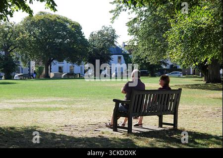 Die Buttlands Town Green, Wells-next-the-Sea, Nord norfolk, england Stockfoto