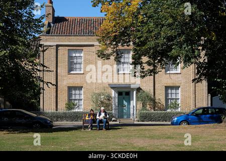 Die Buttlands Town Green, Wells-next-the-Sea, Nord norfolk, england Stockfoto