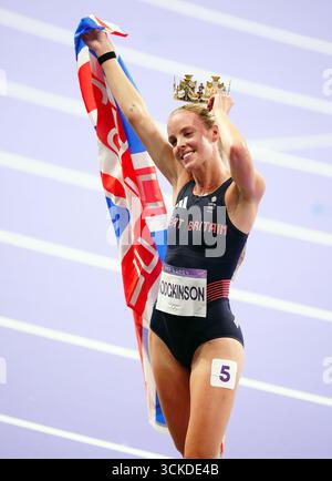 Aktenfoto vom 08/24 von Keely Hodgkinson. Keely Hodgkinson ist „100 Prozent“. Der längste Weltrekord der Leichtathletik zu brechen, ist nur eine Frage der Zeit. Ausgabedatum: Donnerstag, 11. September 2025. Stockfoto