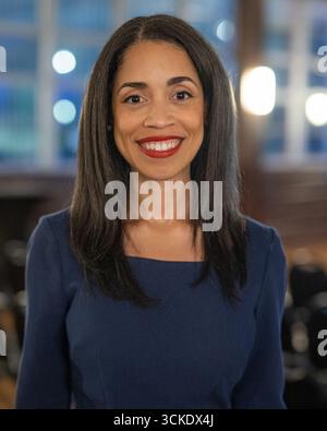 Houston, USA. September 2025. Amanda Edwards nimmt am 8. September 2025 im Eldorado Ballroom im Project Tow Houses in Houston, Texas, am 18. Kongressabgeordneten Teil. (Foto: Marcus Ingram/SIPA USA) Credit: SIPA USA/Alamy Live News Stockfoto
