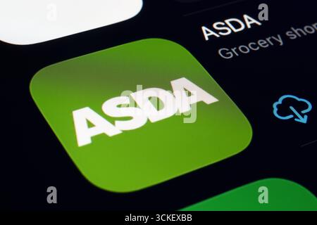ASDA-App Stockfoto