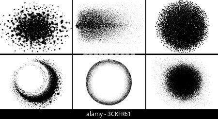 Farbset mit Farbverläufen und strukturierten Mustern für Designprojekte. Stock Vektor