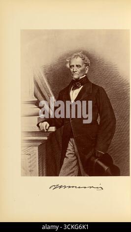 Porträt von John B. Morris, 1871. Fotografischer Druck von Bendann Brothers, amerikanischen Fotografen, die für Porträts im 19. Jahrhundert bekannt sind. Stockfoto