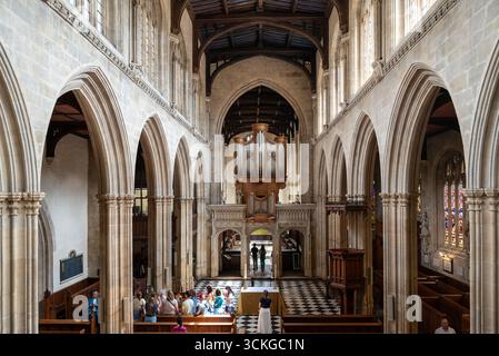 Oxford, Großbritannien 9. Juli 2025 die Universitätskirche St. Mary the Virgin (St. Mary's oder SMV) im Inneren Stockfoto