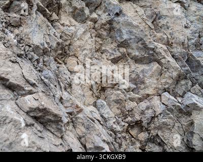 Natursteinhintergrund auf dem Felsengranit. Italien in den Alpen Stockfoto