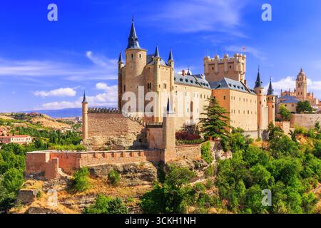 Segovia, Spanien. Der Alcázar von Segovia. Castilla y Leon. Stockfoto