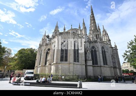 Die Primatiale Kathedrale St. Andreas von Bordeaux, Bordeaux, Frankreich, 9. September 2025. (CTK Photo/Vaclav Salek) Stockfoto