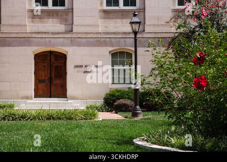 Blick auf den Rasen von E. Barrett Prettyman U.S. Court of Appeals Stockfoto