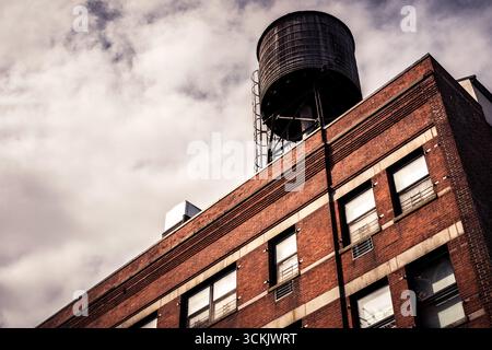 Blick auf ein Gebäude in New york City Stockfoto
