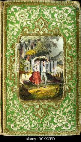 aul et Virginie, Roman von Jacques-Henri Bernardin de Saint-Pierre - die Rückkehr vom Spaziergang, aus "Paul et Virginie" von Henri Bernardin de Saint-Pierre (1737-1814) Stockfoto